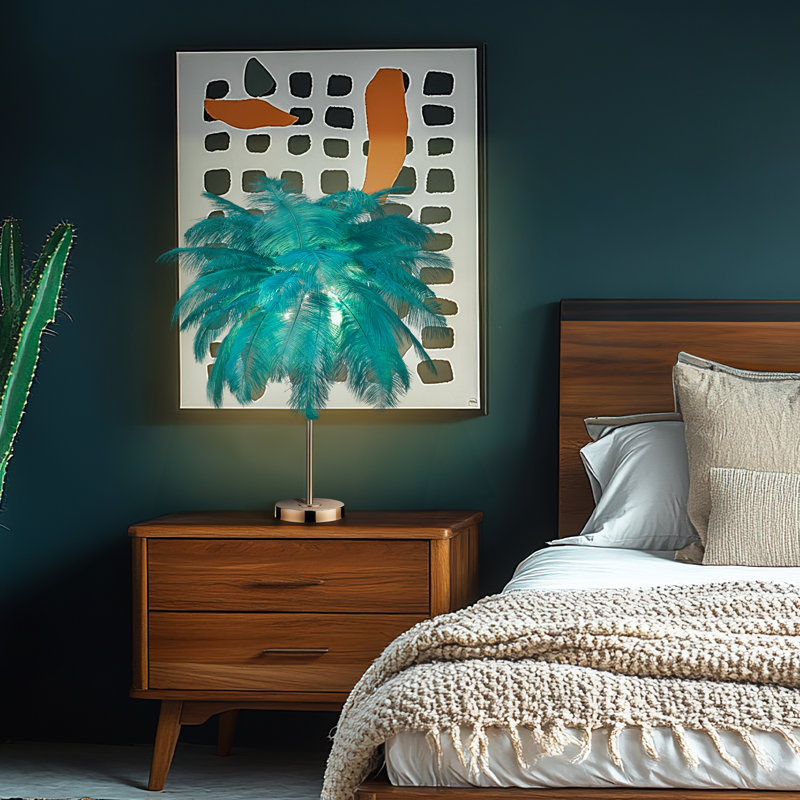 Allyson Metal Table Lamp, Green