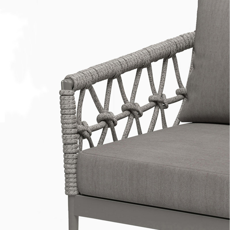 Causeuse d'extérieur en tissu 74,8 po Novelyn