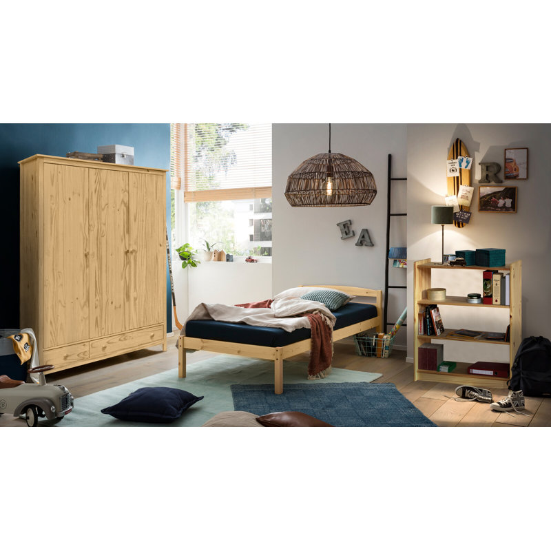Hallowell 80cm W Solid Wood Standard Bookcase, (2 shelves) 100cm H x 80cm W x 30cm D