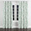 Rideaux de fenêtre modernes - Rideau à œillets abstrait vert scandinave - 1 panneau-527984164-527984165