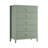 42.9" Tall Fluted 5 Drawer Dresser for Bedroom, Modern Wood Chest of Drawers Storage Organizer Cabinet-1082091751