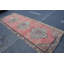 Tapis turc Oushak tissé à la main en or rose - Petit tapis oriental d'inspiration rétro