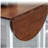 55" Solid Wood Kitchen Table, Drop Leaf Tables for Small Spaces, Folding Dining Table, Brown