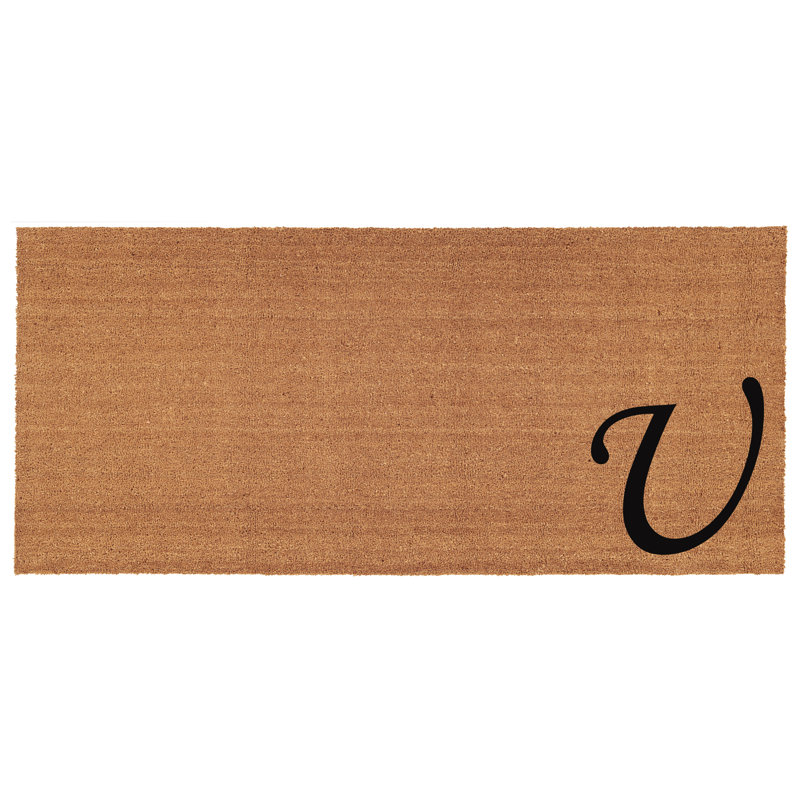 Zebrowski Non-Slip Doormat, U, Rectangle 2' x 4'