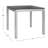 Lavada Square Metal Outdoor Dining Table , 31.5'' in. W 31.5'' in. D