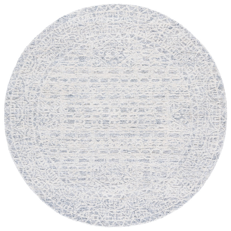 Tapis ébène / ivoire / gris Ebony 222, Rond 6 pi