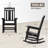 Chiemi HDPS Modern Resin Rocking Adirondack Chair-37997494
