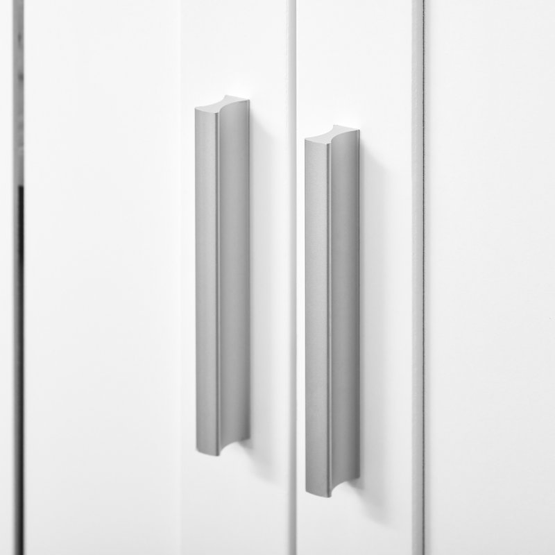 Space Saving Bathroom Cabinet - Under Sink 2 Doors White Storage