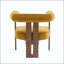 Chaise d'appoint moderne rembourrée à trois pieds avec accoudoirs modernes-131539049
