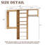 Système de garde-robe modulaire, design polyvalent et personnalisable pour un rangement et une organisation efficaces, en bois-1781390135