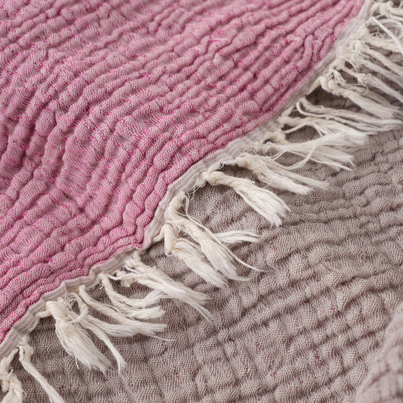 Johnsie Polyester Solid Colour Bedspread, Plum