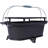 Oval Cast Iron Griddle - Portable Grill For Camping And Barbecues 100% Iron, Enamel Coated, With Temperature Control Tailgating Hunting Heat Retaining, Enameled, Scratch- Surface Removable Grates