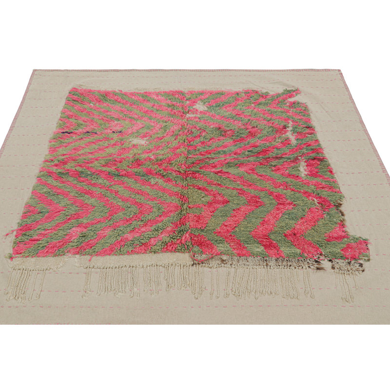 One-of-a-Kind 5'x5'4” Hand Knotted Area Rug