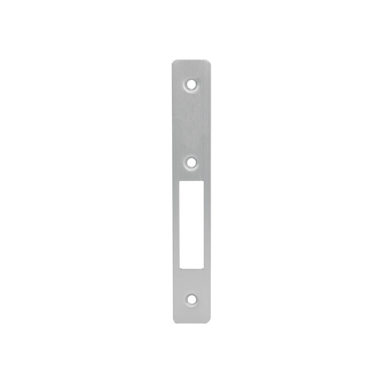 FHC FL2132SA Radius Faceplate for FL2130 Series Hook Throw Deadlocks - Aluminum, Aluminum