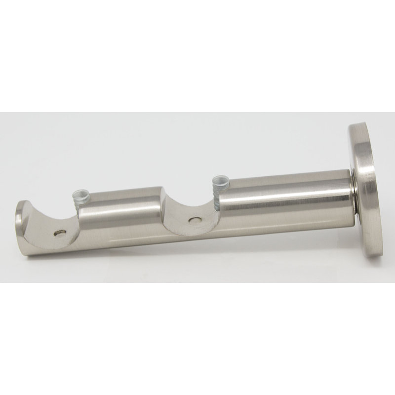 Persinger Zinc Cast Mounting Bracket, Brushed Steel