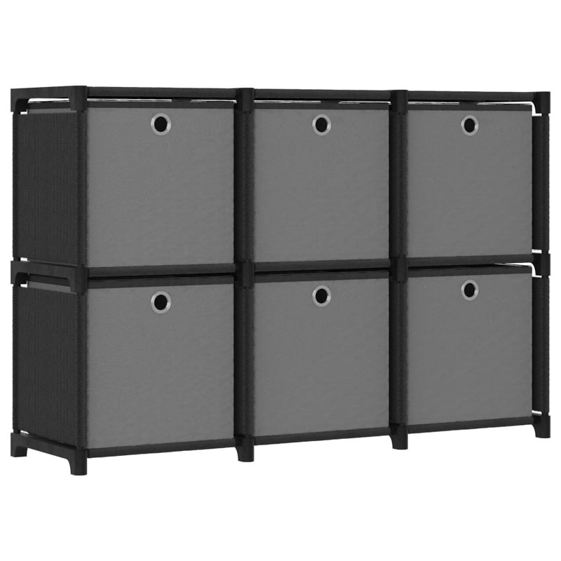 Myren 103cm W Metal Shelving Unit, Black
