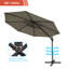 Parasol carré en porte-à-faux 10 x 10 pi Ansel-219843720-219843721