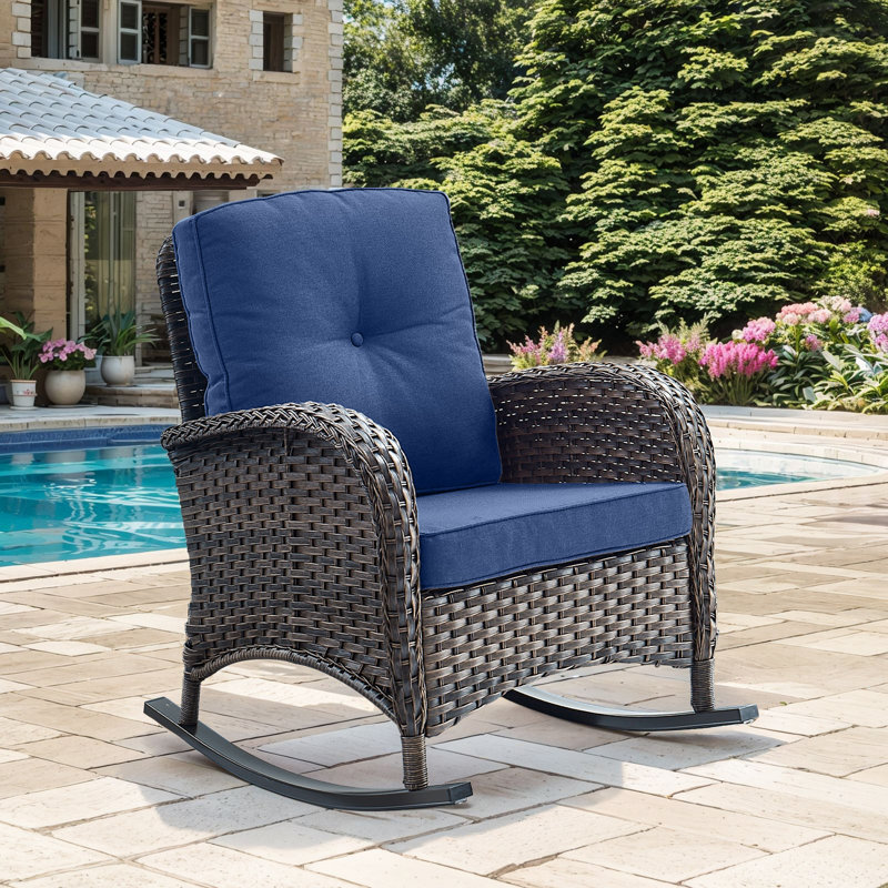 Gaetanino Outdoor Chair, Brown, Blue