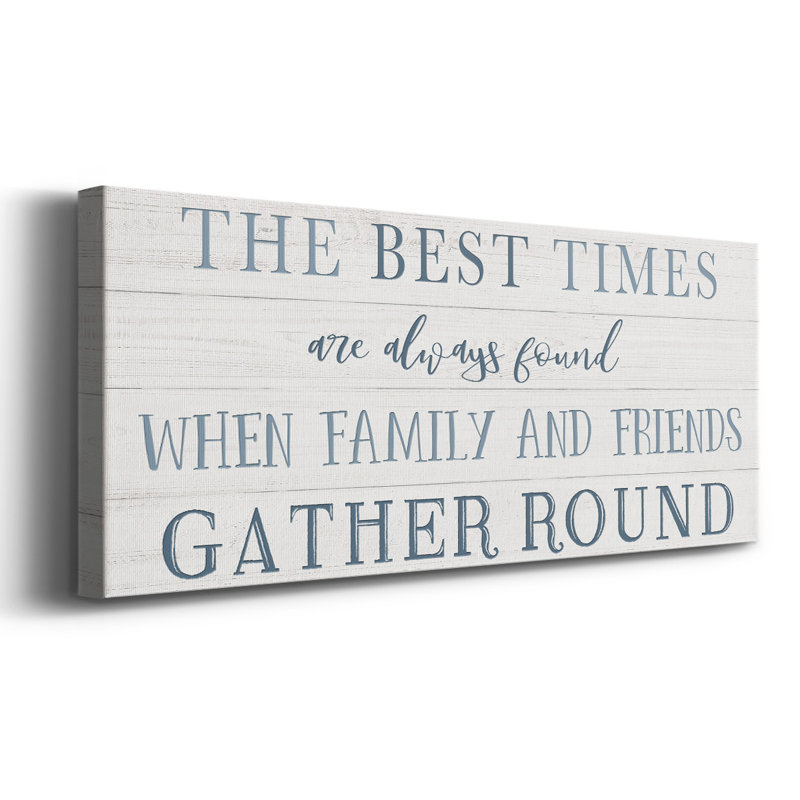 «Family and Friends Gather», reproduction sur toile tendue, H 8 po x l 20 po x P 1,5 po