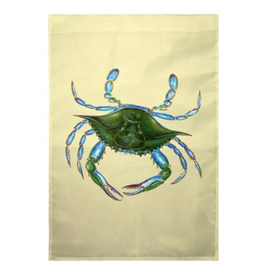 Drapeau maison en polyester femme crabe