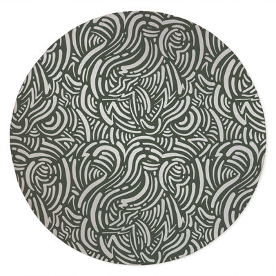 Cozy Swirl Non-Slip Outdoor Rug