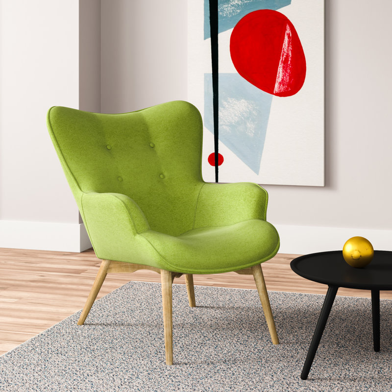 Rockwell Upholstered Accent Chair, Lime Green