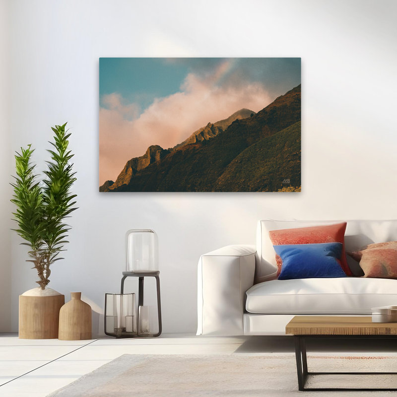 Contemporain et arc-en-ciel sur Hawaï, H 48 po x l 32 po