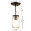 Plafonnier semi-encastré 3,9 po Awudi-1088349282