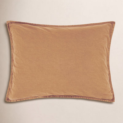 Stonewashed Cotton Canvas Solid Color Classic Chic Casual Modern Rustic Pillow Sham