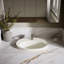 Serif Ceramic Oval Drop-In Bathroom Sink with Overflow-10941847-19195654