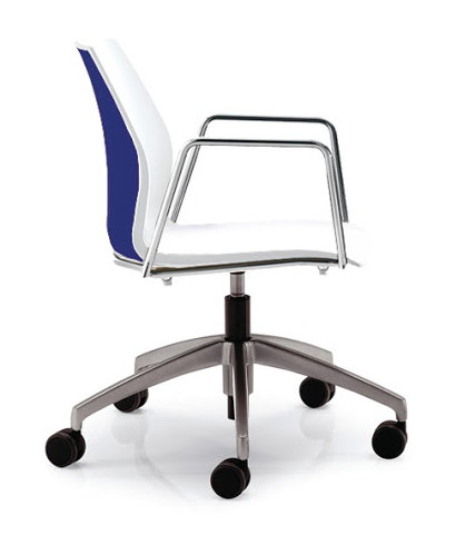 Fauteuil de conférence Vortex, Bleu / blanc