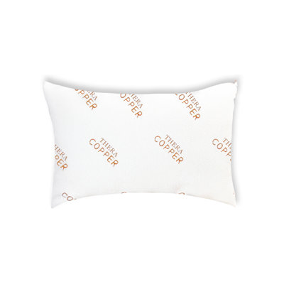 Thera Copper Pillow, Copper Infused Woven Knit Fabric, Head, Neck & Shoulder Support