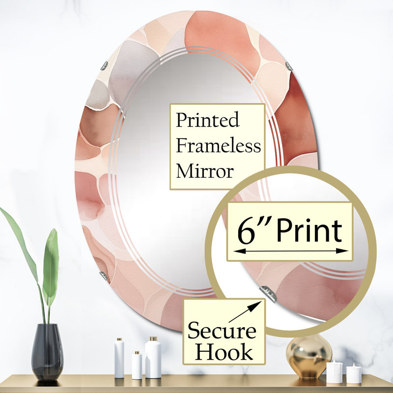 Zurn - Miroir mural moderne ovale, 36 po x 24 po