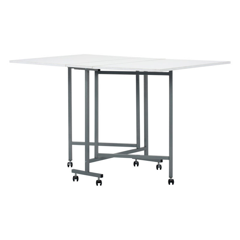 58.75'' x 36.5'' Foldable Craft Table with Wheels