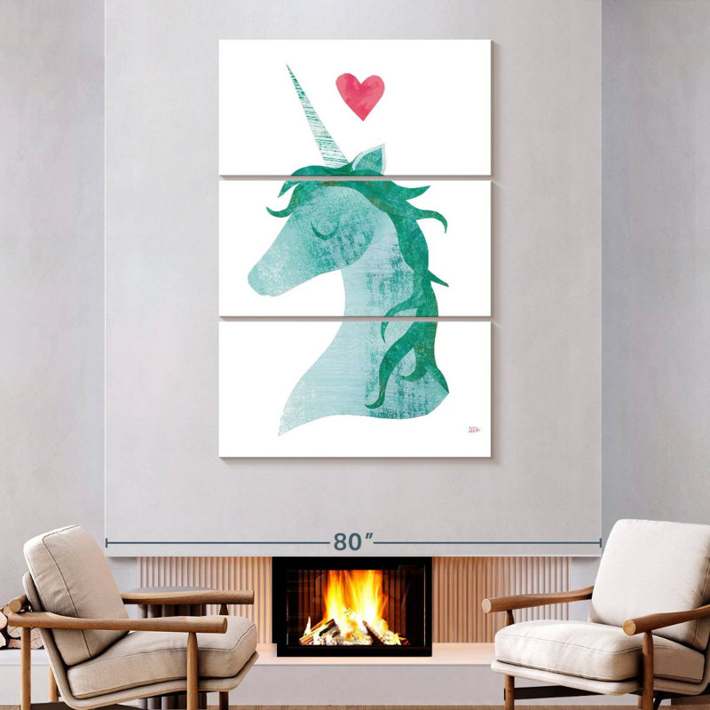Ashelle licorne magique II, H 74 po x l 48 po