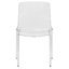 Lade Transparent Plastic Stackable Dining Chair with Waterfall Edge Seat – Lightweight Versatile Accent & Kitchen Side Chair, No Assembly Required-835357449