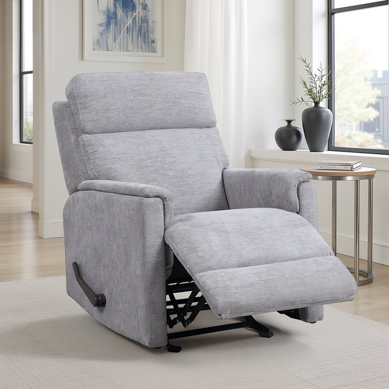 Cora Gliding Recliner, Gray