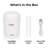 Techko 350 ml Cool Mist Ultrasonic Tabletop Humidifier w/ Colorful LED Night Light