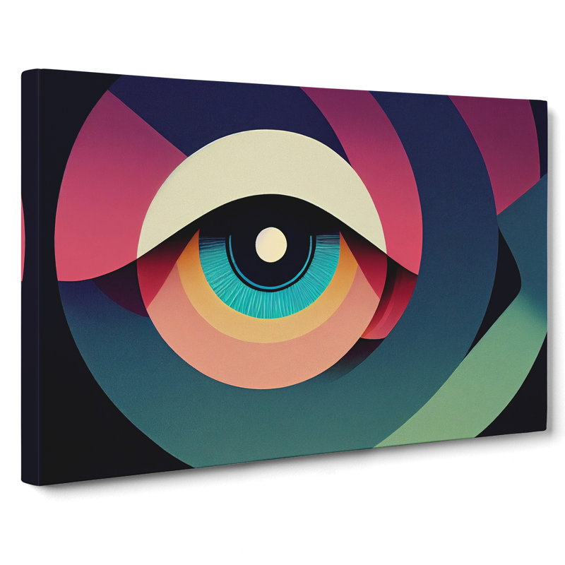 Modern Human Eye Abstract - Wrapped Canvas, 35cm H x 50cm W x 3cm D