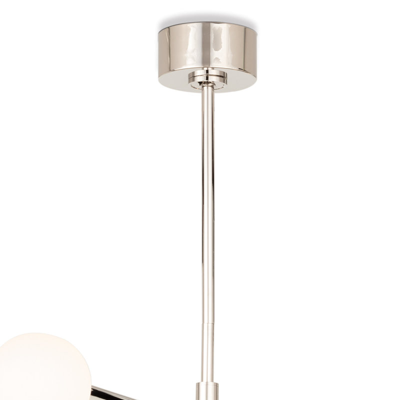 Beaubien Chandelier, Polished Nickel