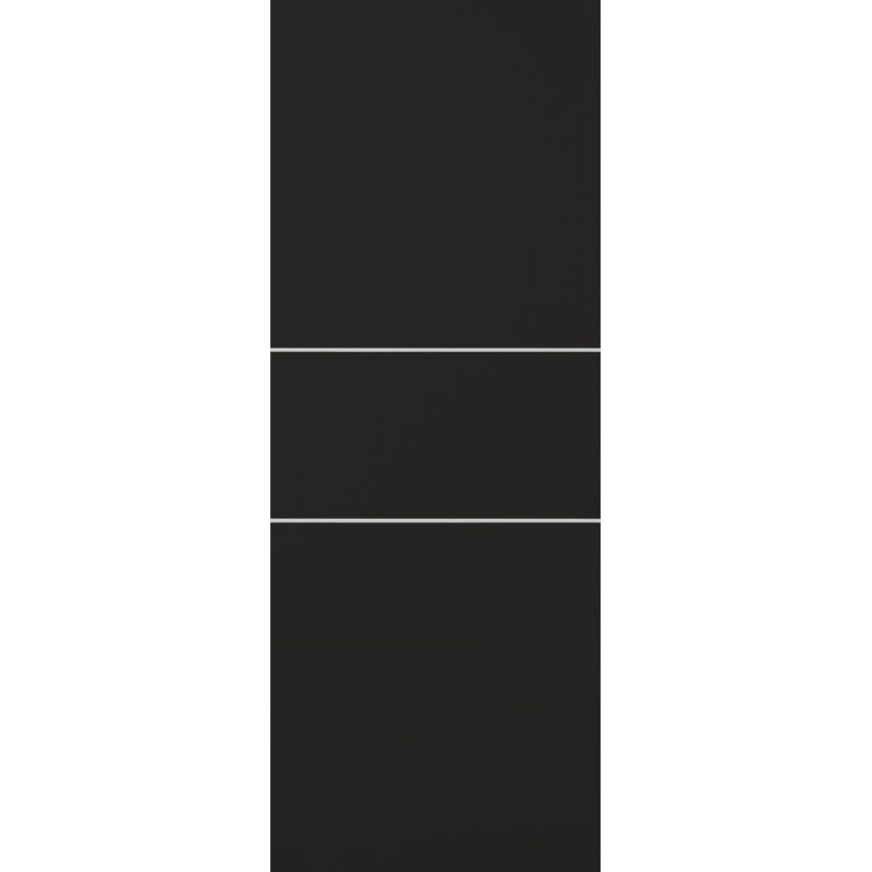 Optima Solid + Manufactured Wood Flush without Installation Hardware Kit Slab Door, Black Matte, 29.75" x 79.37"