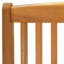 Chaise de patio pliante en bois d'eucalyptus massif