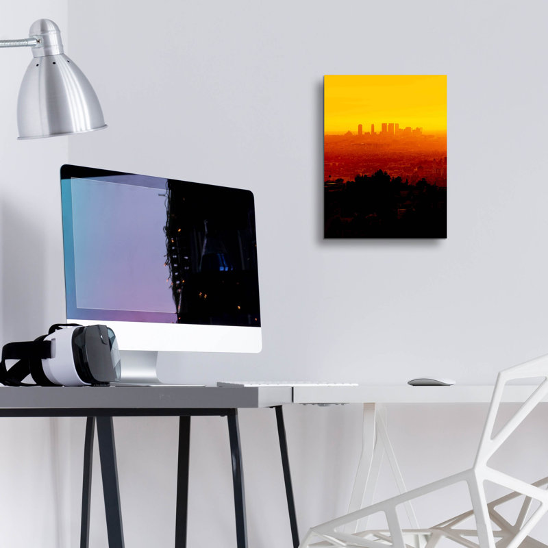 Acrylique La Sunset, H 16 po x l 12 po x P 0,13 po