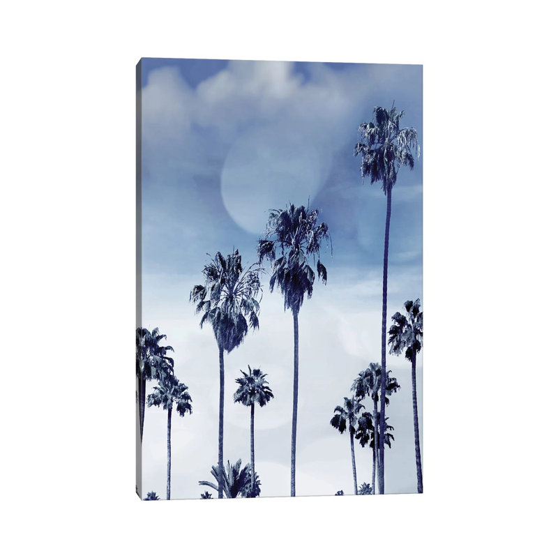 Beach Palms Indigo I 1 Piece Wrapped Canvas Painting, 30.48cm H x 20.32cm W