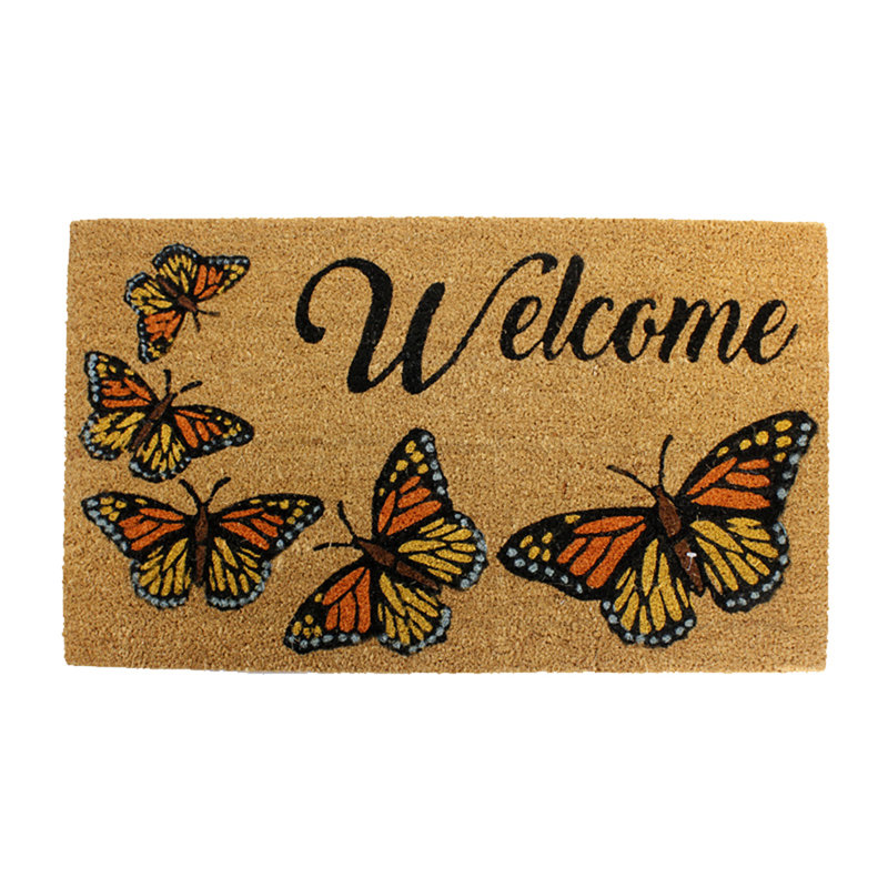 Tapis de porte pour l’extérieur antidérapant 29,55 po x 17,7 po monarch welcome Hoff