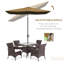 Parasol de marché d'extérieur de 6,5 pi x 10 pi avec manivelle et inclinaison à bouton-poussoir Outsunny-873013621