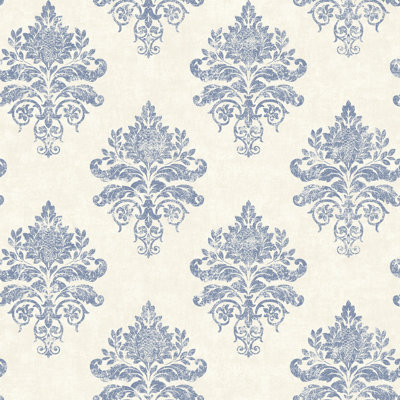 Palazzo 2 Collection Medallion Damask Wallpaper Roll