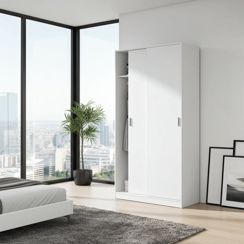 Tabinowski 2 Door Manufactured Wood Wardrobe