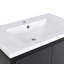 Ensemble de meuble-lavabo simple 29,51 po avec plateau en bois manufacturé Eilert-141765524