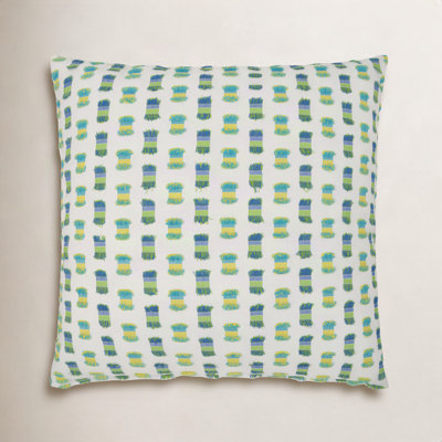 Fifi Embroidered Indoor/Outdoor Throw Pillow